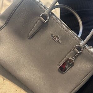 Grey coach purse